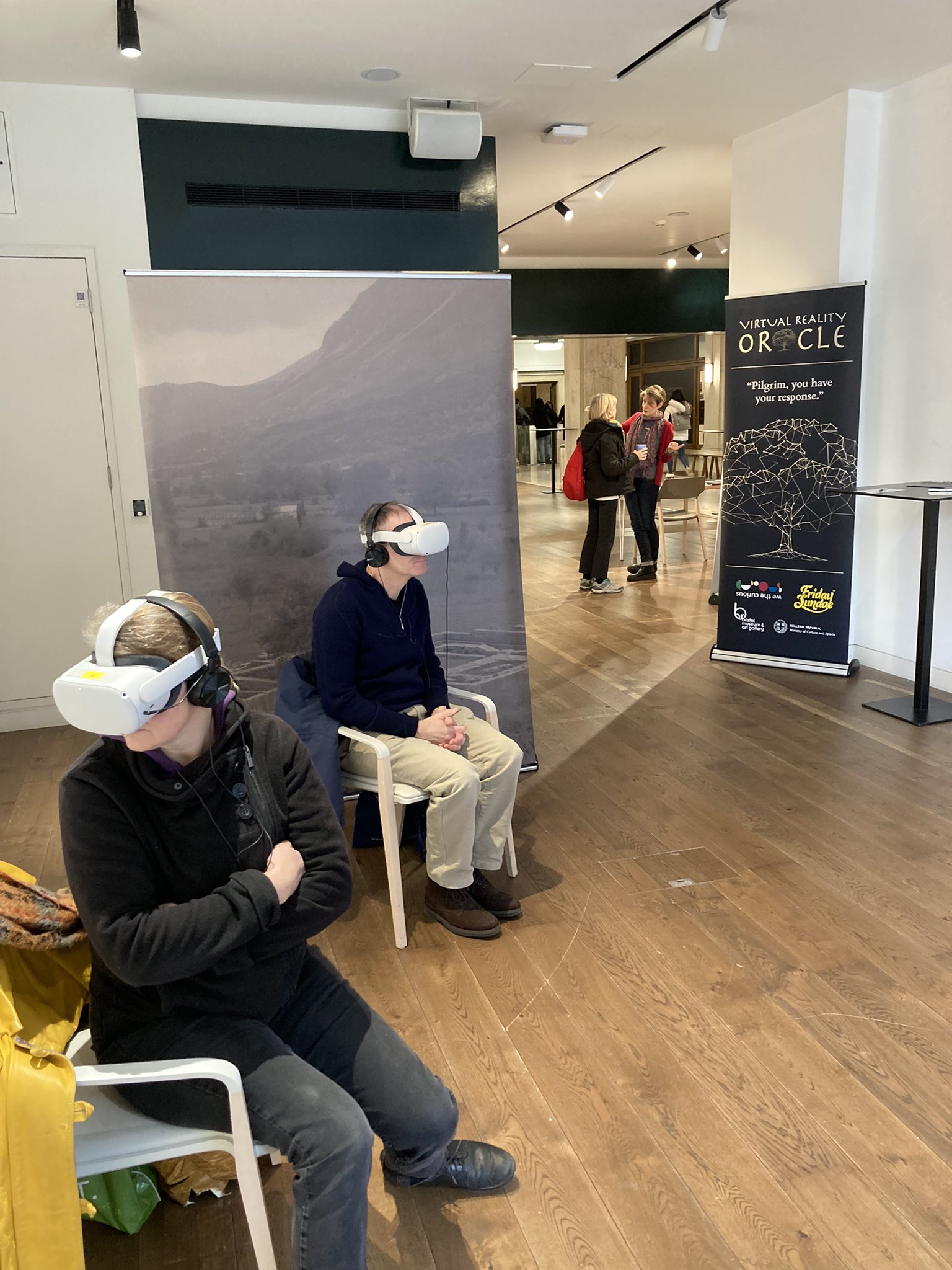 Photo: The Virtual Reality Orace at Kings College London, Jan 2023.
