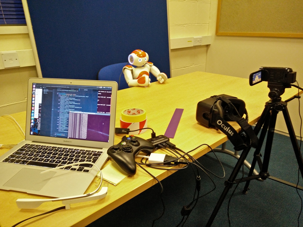 Photo: Puppeteering with Nao