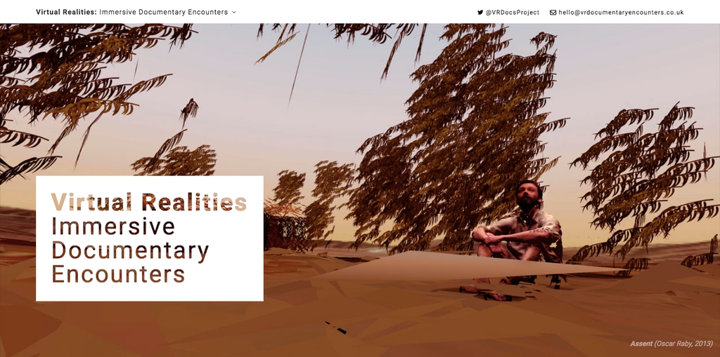 Photo: Virtual Realities: Immersive Documentary Encounters: Project Website